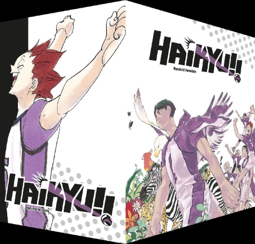 Buchcover und Innenansicht für das Buch: Haikyu!! Sammelbox 4 - Band 31-40 im Schuber