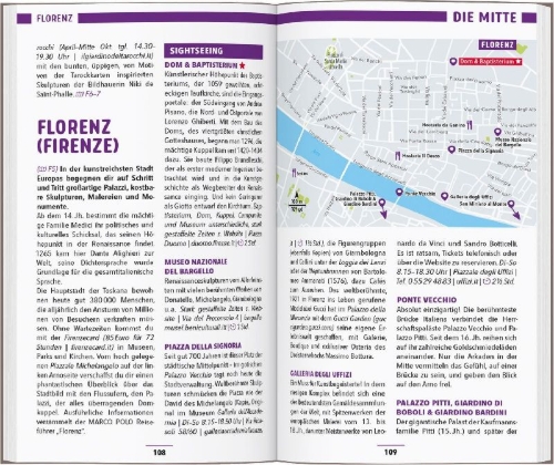 Buchcover und Innenansicht für das Buch: MARCO POLO Reiseführer Italien