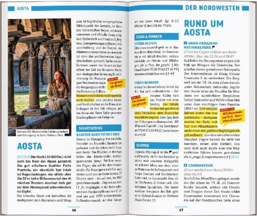 Buchcover und Innenansicht für das Buch: MARCO POLO Reiseführer Italien