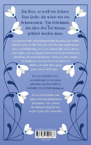Buchcover und Innenansicht für das Buch: Nel modo in cui cade la neve