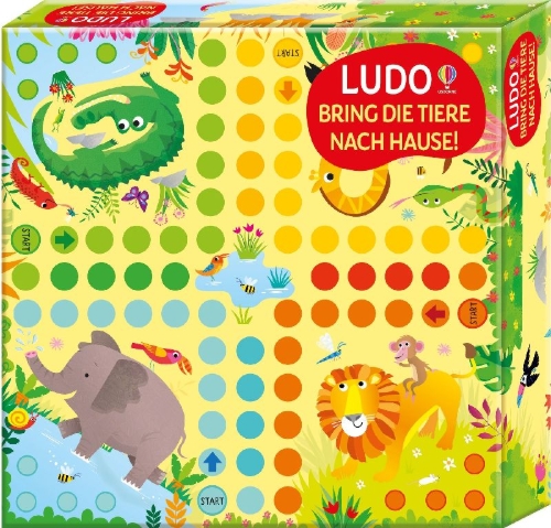 Buchcover und Innenansicht für das Buch: LUDO - Bring die Tiere nach Hause!