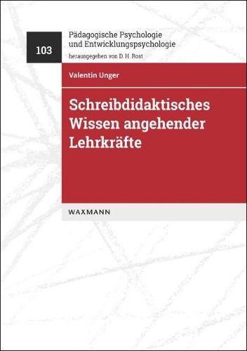 Buchcover und Innenansicht für das Buch: Schreibdidaktisches Wissen angehender Lehrkräfte