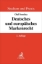 Buchcover und Innenansicht für das Buch: Deutsches und europäisches Markenrecht