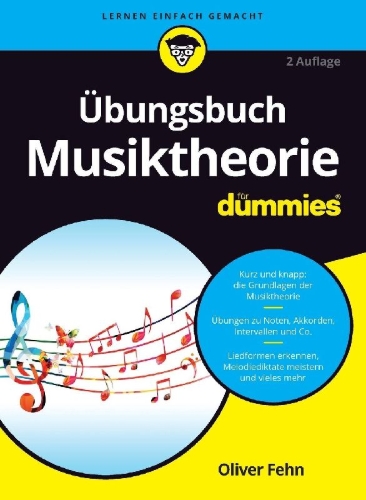 Buchcover und Innenansicht für das Buch: Übungsbuch Musiktheorie für Dummies