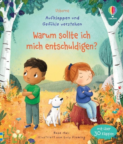 Buchcover und Innenansicht für das Buch: Aufklappen und Gefühle verstehen: Warum sollte ich mich entschuldigen?