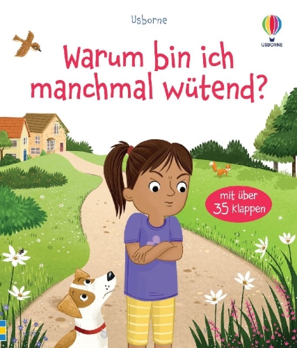 Buchcover und Innenansicht für das Buch: Aufklappen und Gefühle verstehen: Warum bin ich manchmal wütend?