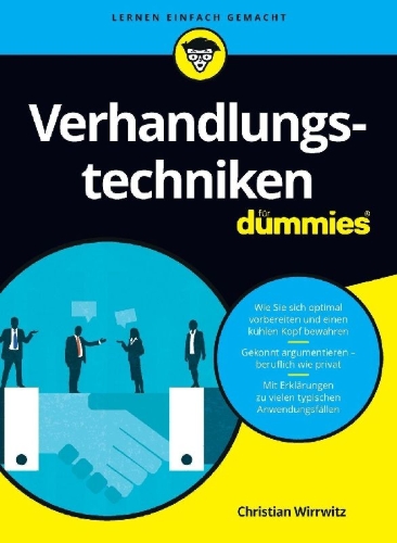 Buchcover und Innenansicht für das Buch: Verhandlungstechniken für Dummies