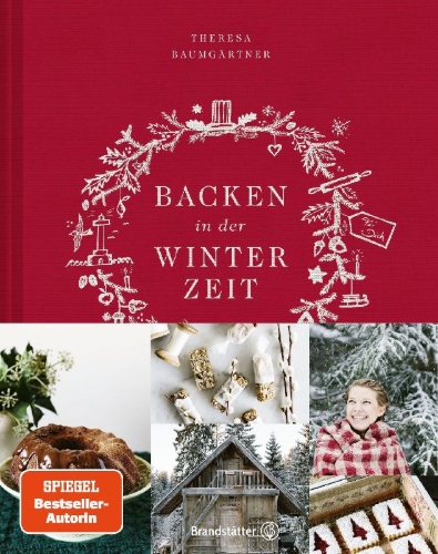 Buchcover und Innenansicht für das Buch: Backen in der Winterzeit