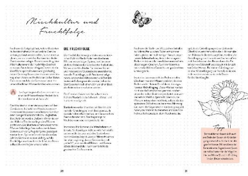 Buchcover und Innenansicht für das Buch: Mein Garten - Das illustrierte Gartenbuch