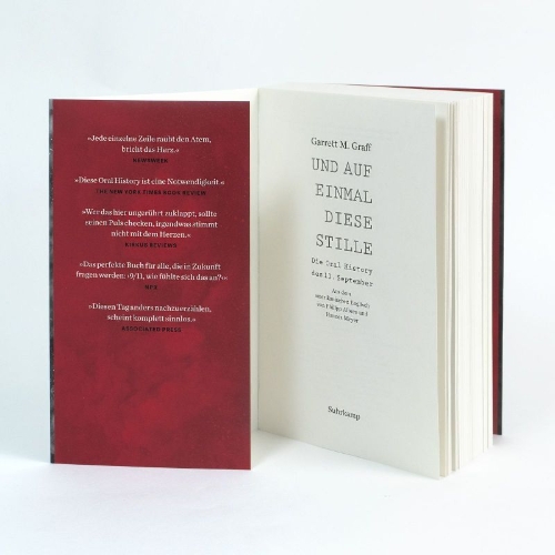 Buchcover und Innenansicht für das Buch: The Only Plane in the Sky. The Oral History of 9/11