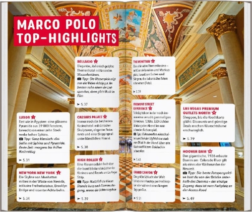Buchcover und Innenansicht für das Buch: MARCO POLO Reiseführer Las Vegas