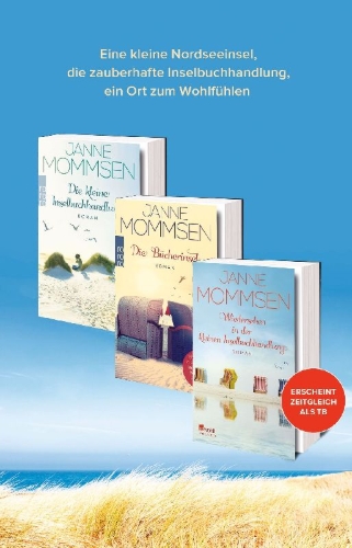 Buchcover und Innenansicht für das Buch: Das kleine Friesencafé 