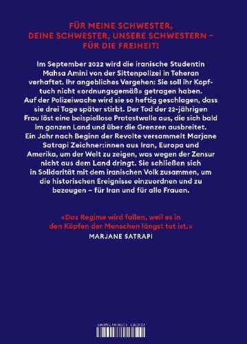Buchcover und Innenansicht für das Buch: Femme Vie Liberté