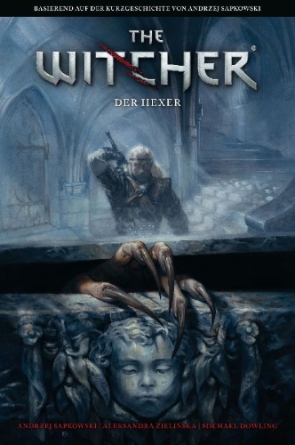 Buchcover und Innenansicht für das Buch: The Witcher: The Witcher