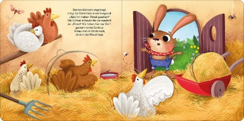 Buchcover und Innenansicht für das Buch: Der vergessliche Osterhase