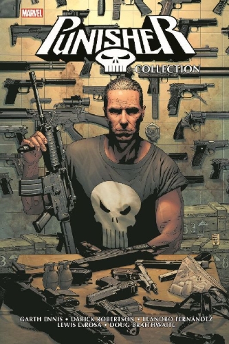 Buchcover und Innenansicht für das Buch: Born (2003) #1-#4; Punisher (2004) #1-#30