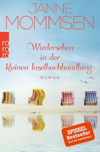Buchcover und Innenansicht für das Buch: Wiedersehen in der kleinen Inselbuchhandlung