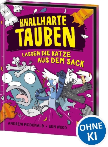 Buchcover und Innenansicht für das Buch: Real Pigeons Peck Punches