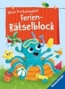 Buchcover und Innenansicht für das Buch: Ravensburger Mein kunterbunter Ferien-Rätselblock - Rätselspaß im Urlaub, auf Reisen oder Zuhause - Ferien Unterhaltung für Kinder von 7 bis 9 Jahren