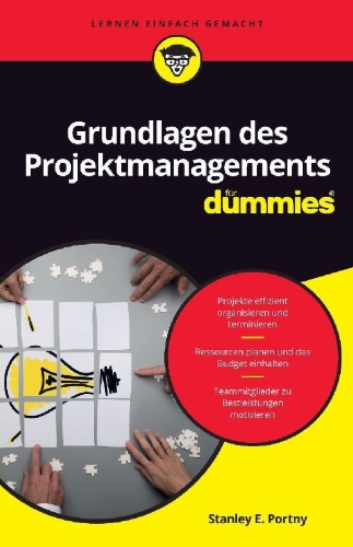 Buchcover und Innenansicht für das Buch: Grundlagen des Projektmanagements für Dummies