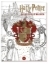 Buchcover und Innenansicht für das Buch: Aus den Filmen zu Harry Potter: Das offizielle Malbuch: Gryffindor