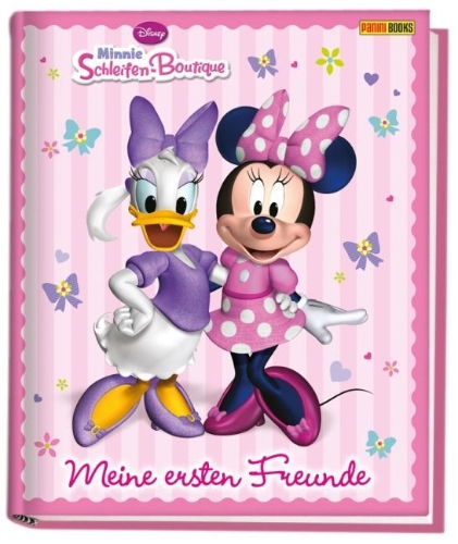 Buchcover und Innenansicht für das Buch: Disney Minnie Schleifen-Boutique Kindergartenfreundebuch