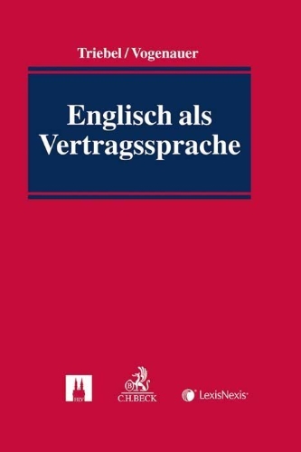 Buchcover und Innenansicht für das Buch: Englisch als Vertragssprache