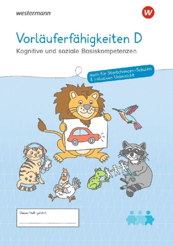 Buchcover und Innenansicht für das Buch: Westermann Unterrichtsmaterialien Grundschule. Vorläuferfähigkeiten D Kognitive und soziale Basiskompetenzen