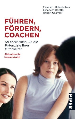 Buchcover und Innenansicht für das Buch: Führen, Fördern, Coachen