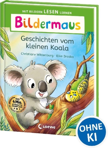 Buchcover und Innenansicht für das Buch: Bildermaus - Geschichten vom kleinen Koala