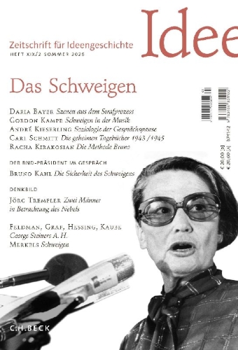 Buchcover und Innenansicht für das Buch: Zeitschrift für Ideengeschichte Heft XIX/2 Sommer 2025