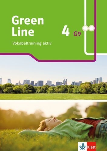 Buchcover und Innenansicht für das Buch: Green Line 4 G9. Vokabeltraining aktiv. Arbeitsheft mit Lösungen Klasse 8