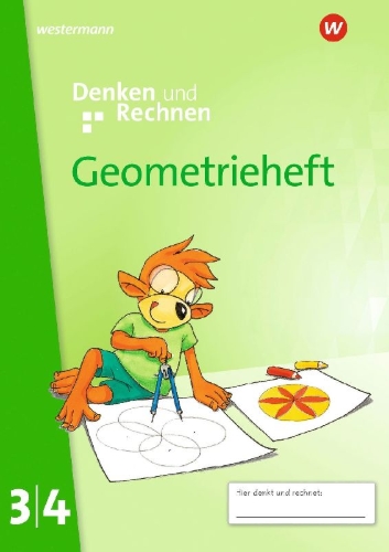 Buchcover und Innenansicht für das Buch: Denken und Rechnen. Geometrieheft 3/4. Allgemeine Ausgabe