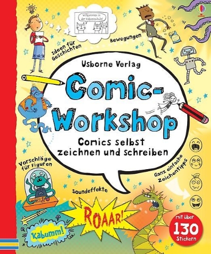 Buchcover und Innenansicht für das Buch: Comic-Workshop