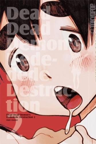 Buchcover und Innenansicht für das Buch: Dead Dead Demon's Dededede Destruction 02