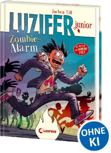 Buchcover und Innenansicht für das Buch: Luzifer junior (Band 12) - Zombie-Alarm