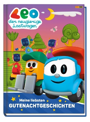 Buchcover und Innenansicht für das Buch: Leo der Lastwagen: Meine liebsten Gutenachtgeschichten