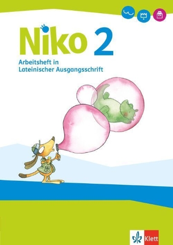 Buchcover und Innenansicht für das Buch: Niko Sprachbuch 2. Arbeitsheft in Lateinischer Ausgangsschrift  LAS
