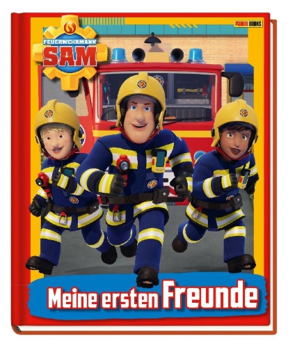 Buchcover und Innenansicht für das Buch: Feuerwehrmann Sam: Meine ersten Freunde