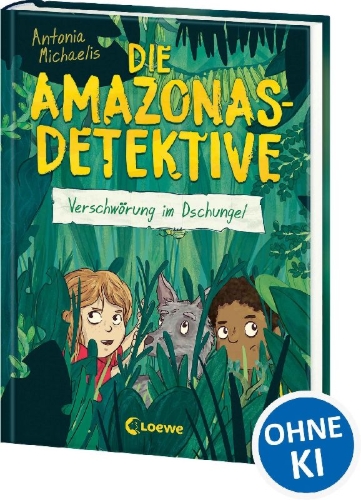 Buchcover und Innenansicht für das Buch: Die Amazonas-Detektive (Band 1) - Verschwörung im Dschungel