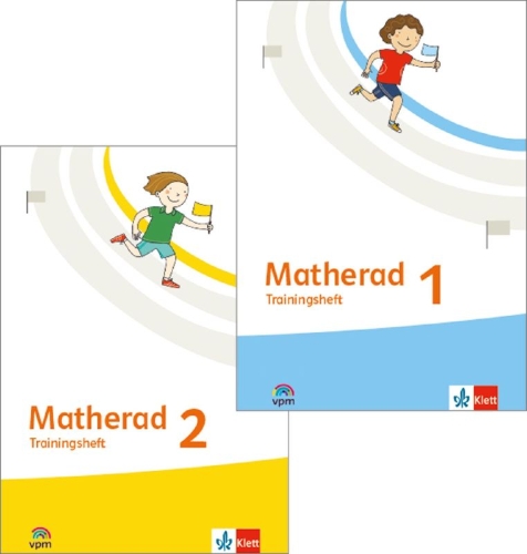 Buchcover und Innenansicht für das Buch: Matherad 1/2. Trainingsheft (Paket) Klasse 1/2