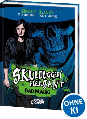 Buchcover und Innenansicht für das Buch: Skulduggery Pleasant (Graphic-Novel-Reihe, Band 1) - Bad Magic