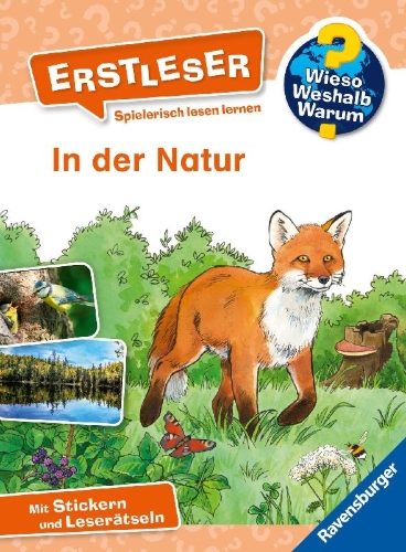 Buchcover und Innenansicht für das Buch: Wieso? Weshalb? Warum? Erstleser, Band 10 - In der Natur