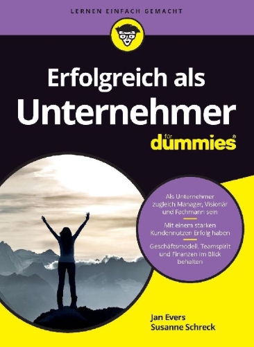 Buchcover und Innenansicht für das Buch: Erfolgreich als Unternehmer für Dummies