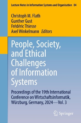 Buchcover und Innenansicht für das Buch: People, Society, and Ethical Challenges of Information Systems