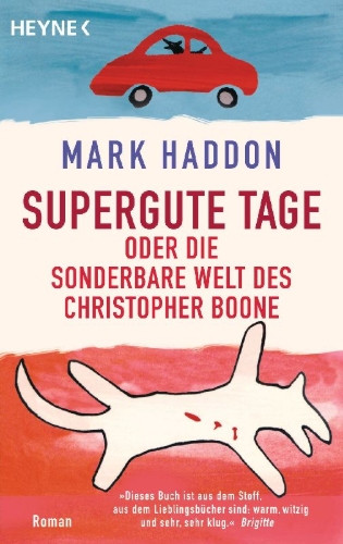 Buchcover und Innenansicht für das Buch: The Curious Incident of the Dog in the Night-Time