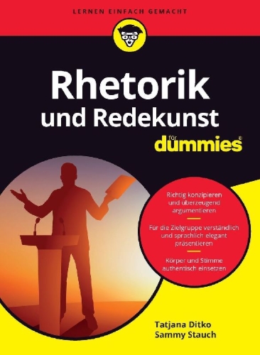 Buchcover und Innenansicht für das Buch: Rhetorik und Redekunst für Dummies