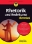 Buchcover und Innenansicht für das Buch: Rhetorik und Redekunst für Dummies