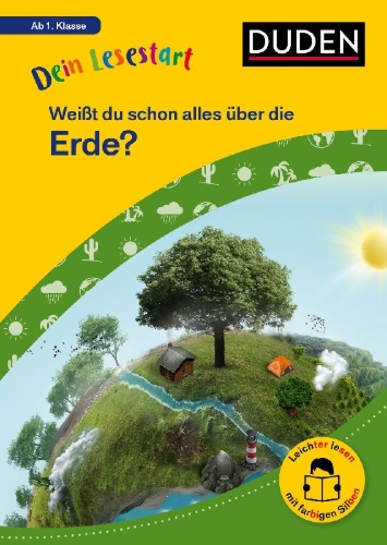 Buchcover und Innenansicht für das Buch: Dein Lesestart: Weißt du schon alles über die Erde? Ab 1. Klasse