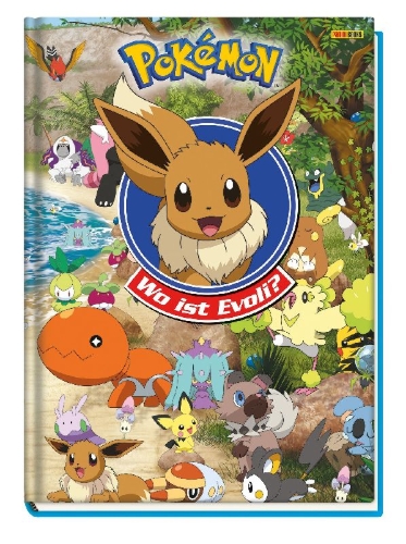 Buchcover und Innenansicht für das Buch: Pokémon: Wo ist Evoli?